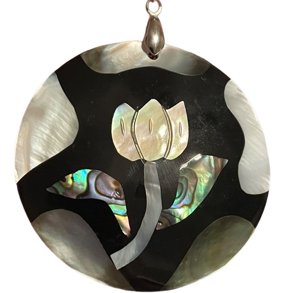 Artisan Jewelry - Abalone & Mother of Pearl Pendant
